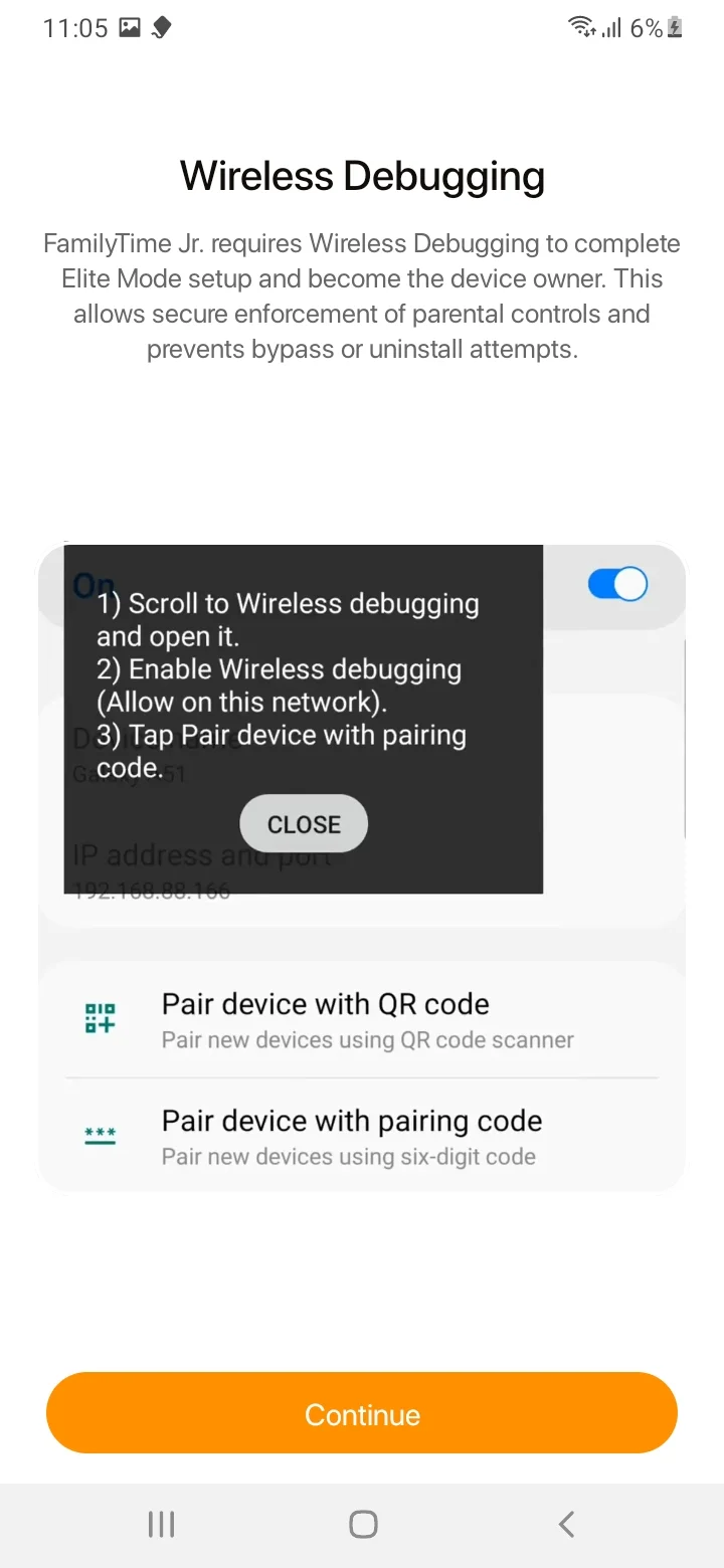installation step
