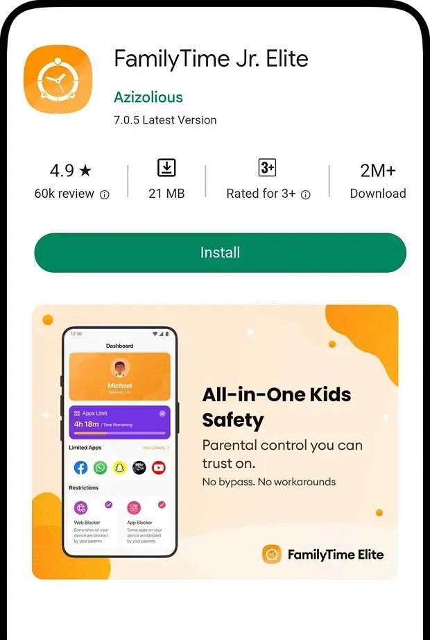 FamilyTime Jr. Elite App Installation Guide