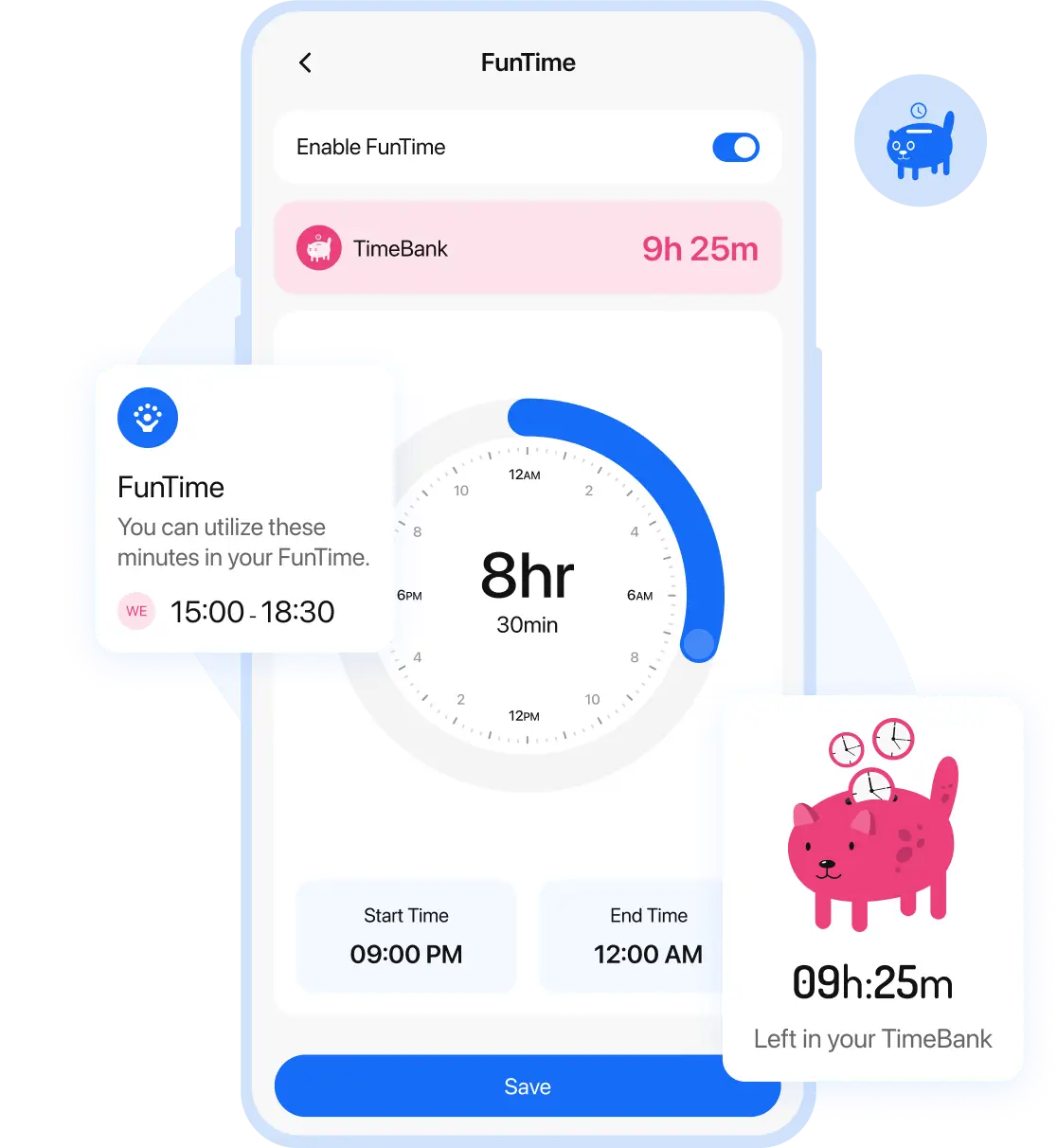 home features funtime & timebank