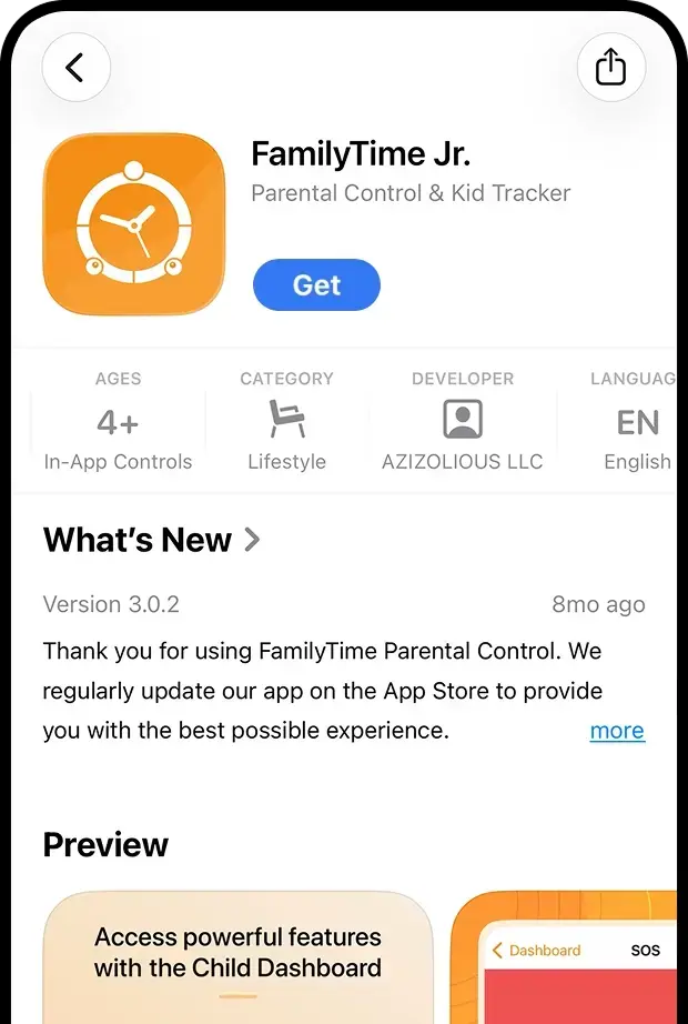 familytime Child app installation