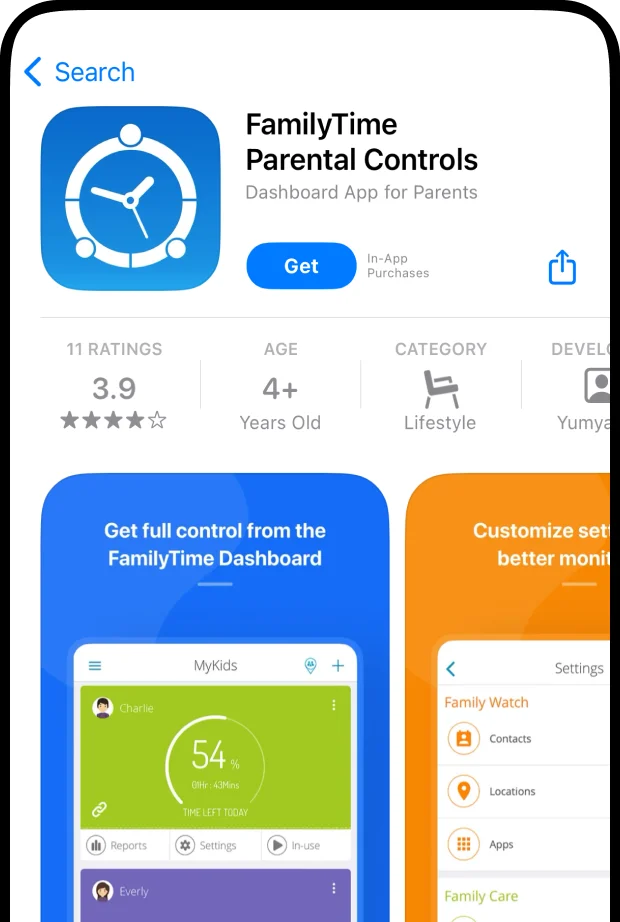 familytime Parent app installation