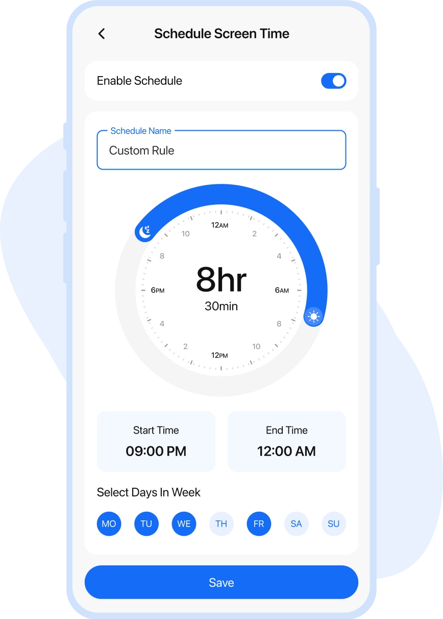 Custom Schedule